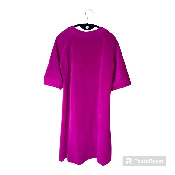 Vanity Fair Vintage Pinkish Purple House Coat Robe‎ with Pockets Zip Up - Picture 2 of 6